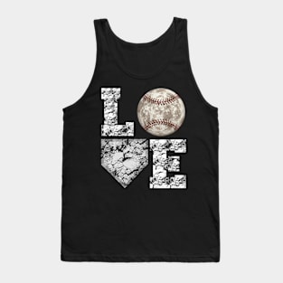 Baseball Ball Mom Love Tank Top